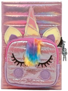 Pamiętnik Unicorn z kieszonką różowy, Stnux