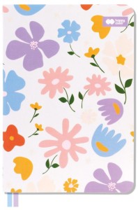 Notes A5 80 kartek Bloom-Pastel, kratka, wstążki, Happy Color