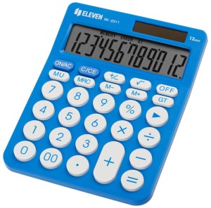 Kalkulator RK2311BL - okrągłe przyciski, niebieski, Eleven