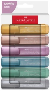 Zakreślacz 1546 6 kolorów metalicznych, Faber-Castell