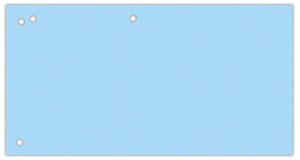 Przekładki karton, 1/3 A4, 240x105mm, 100szt, niebieskie, Office Products