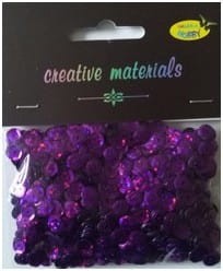 Cekiny 6mm holograficzne, 20g fioletowe, Galeria Hobby