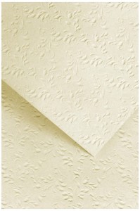 Karton ozdobny Nature jasnobeżowy z tłoczeniem 20 szt./op. 220g/m2, Galeria Papieru