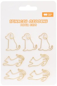 Spinacze ozdobne zestaw Cat&Dog, 7 szt, Happy Color