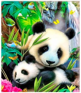 Mozaika diamentowa 30x40cm Panda, Craft Fun