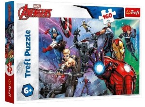 Puzzle 160-el. - Zawsze gotowi bohaterowie / Disney Marvel The Avengers 15424, Trefl