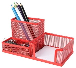 Przybornik 3A Z9058 czerwony z siatki metalowej, NET