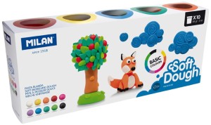 Ciastolina basic 10 kol x 85g, Milan