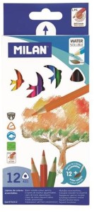 Kredki akwarelowe 12-kol. 0742312 135063, Milan