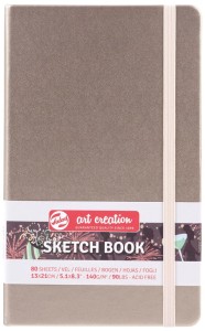 Szkicownik 13x21 metaliczny różowy Art Creation, Talens
