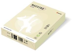 Papier ksero kolorowy A4 160g. waniliowy. BE66, Maestro color 250ark