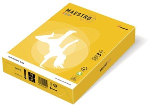 Papier ksero kolorowy A4 160g. żółć siarkowa IG50, Maestro Color 250ark