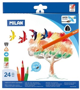 Kredki akwarelowe 24-kol. 0742324, Milan
