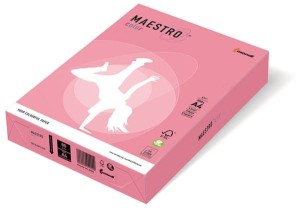 Papier ksero kolorowy A4 160g. jasny -róż. OPI74, Maestro color