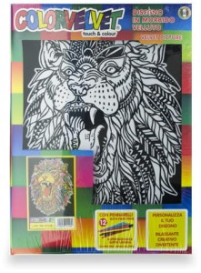 Kolorowanka welwetowa Ryk lwa 47 x 35 cm, Colorvelvet