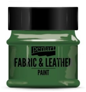 Farba do tkanin i skór 50ml zielona, Pentart