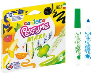 Pisaki 10-kol. zapachowe Perfume Maxi  42989, Carioca