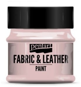 Farba do tkanin i skór 50ml różowa, Pentart
