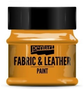 Farba do tkanin i skór 50ml pomarańczowa, Pentart