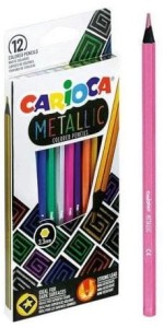 Kredki ołówkowe metaliczne 12-kol., Carioca