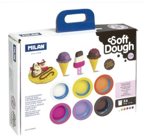 Ciastolina Ice Cream 6 kol x 59g, Milan