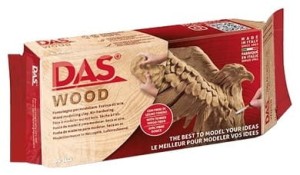 Glina modelarska drewno 700g, DAS Fila