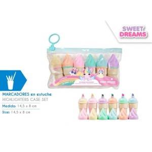 Zakreślacze w kształcie lodów 6-kol Sweet Dreams, Kids