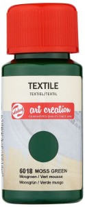 Farba do tkanin Textile Colour 50ml Moss Green 6018, Talens