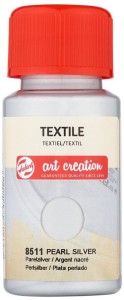 Farba do tkanin Textile Colour 50ml Pearl Silver 8511, Talens