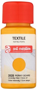 Farba do tkanin Textile Colour 50ml Perky Ochre 2028, Talens