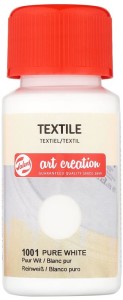 Farba do tkanin Textile Colour 50ml Pure White 1001, Talens
