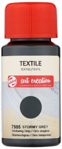Farba do tkanin Textile Colour 50ml Stormy Grey 7505, Talens