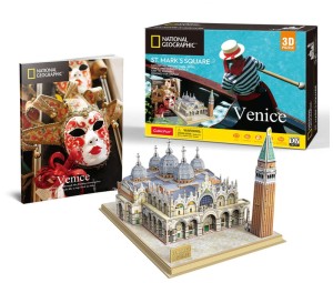 Puzzle 3D National Geographic Wenecja Plac Świętego Marka - DS0980H, Cubic Fun