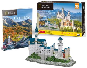 Puzzle 3D National Geographic Zamek Neuschwanstein - DS0990H, Cubic Fun