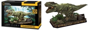 Puzzle 3D National Geographic T-Rex, Cubic Fun
