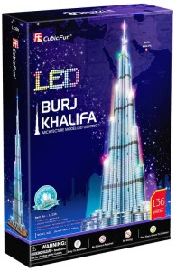 Puzzle 3D LED Burj Khalifa 136-el. - L133H, Cubic Fun
