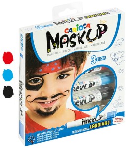 Kredki do twarzy 3-kol. MaskUP Carnival (43050), Carioca
