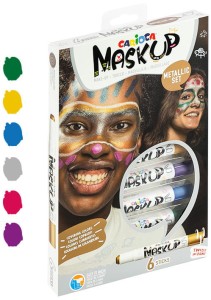 Kredki do twarzy 6-kol. MaskUP metaliczne (43155), Carioca