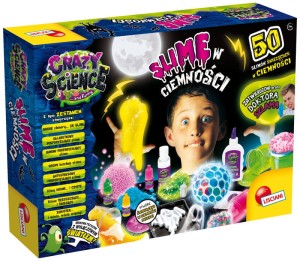 Zestaw Crazy Science Slime w ciemności, Lisciani