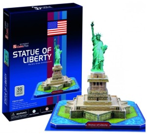 Puzzle 3D Statua Wolności - C080H, Cubic Fun