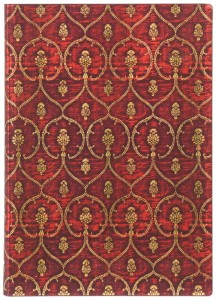 Notes Flexis Red Velvet Midi gładki 176 str., Paperblanks