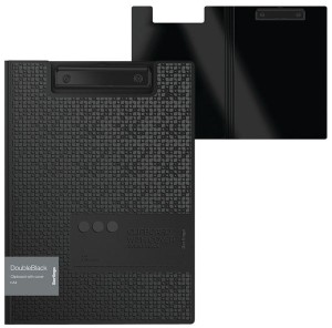 Teczka z klipsem Doubleblack, czarna, Berlingo