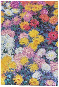 Notes Monet"s Chrysanthemums Mini w linię, Paperblanks