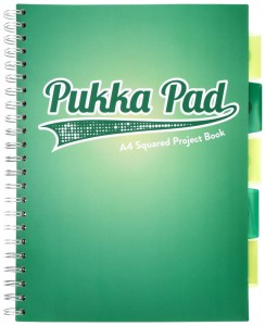 Kołonotes Project Book A4 100k 80g kratka DarkTeal turkusowy, Pukka Pad