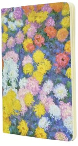 Zeszyt A5 40 k. w linie z perfor. 100g Monet"s Chrysanthemums, Paperblanks