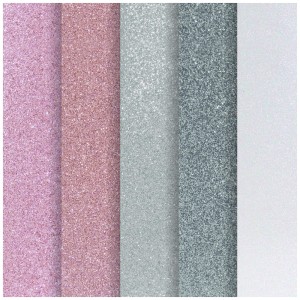 Karton brokatowy Mix kolorów 03 A4 op. 5szt 210g/m2, Galeria Papieru