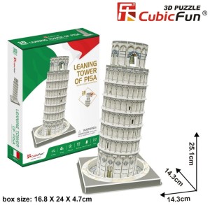 Puzzle 3D Krzywa Wieża W Pizie - C241H, Cubic Fun