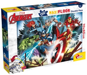 Puzzle 150-el. Marvel maxi floor Avengers, Lisciani