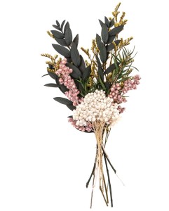 Bukiet mini suszonych kwiatów, ok. 20cm, "Green passion", Dp Craft