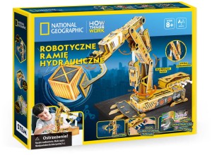 Puzzle 3D National Geographic Robotyczne ramię hydrauliczne, Cubic Fun